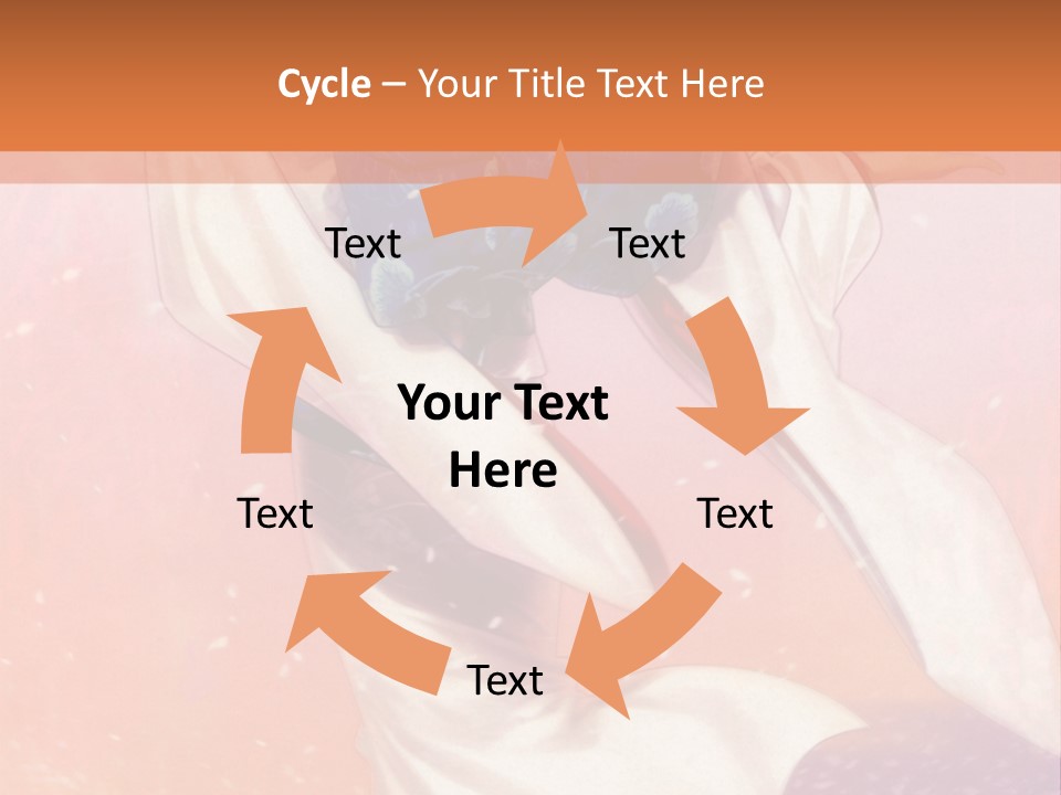 A Woman In A Kimono Holding A Sword PowerPoint Template