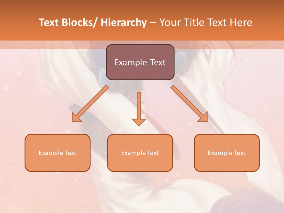 A Woman In A Kimono Holding A Sword PowerPoint Template