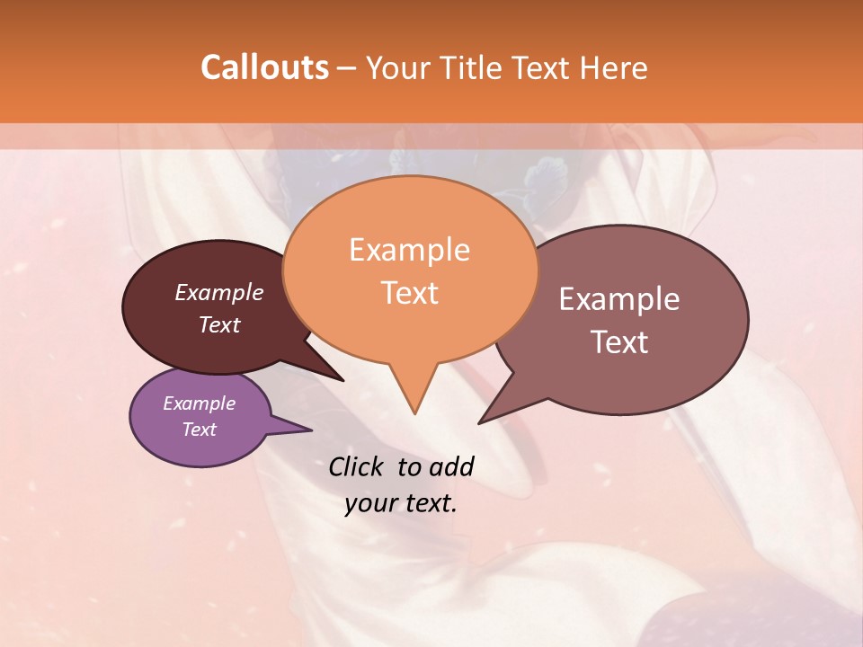 A Woman In A Kimono Holding A Sword PowerPoint Template