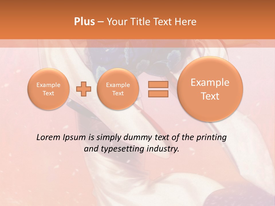 A Woman In A Kimono Holding A Sword PowerPoint Template