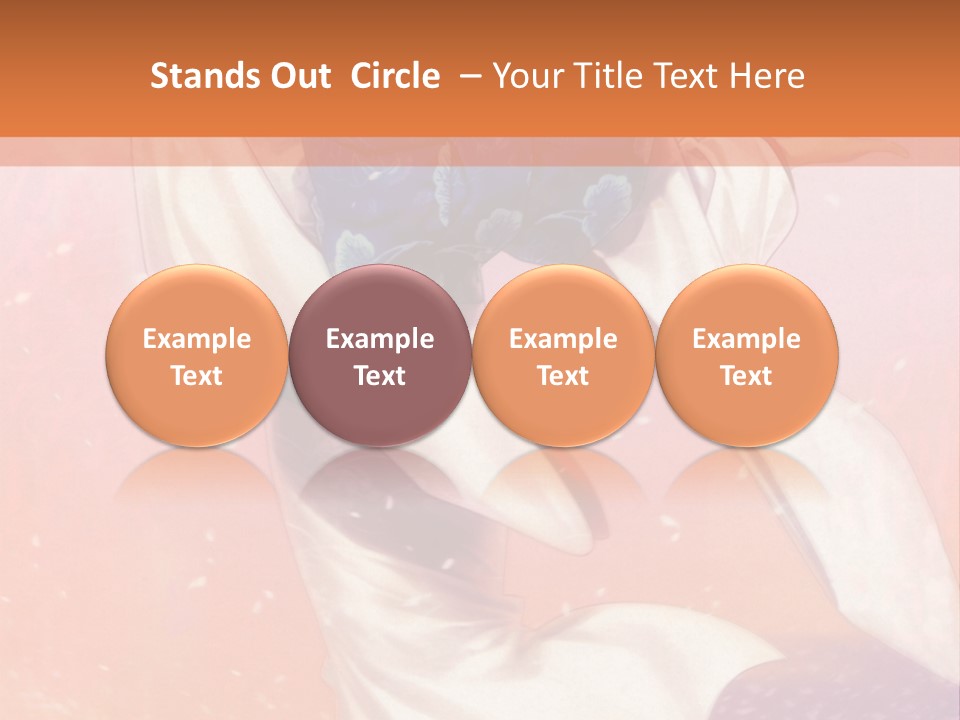 A Woman In A Kimono Holding A Sword PowerPoint Template