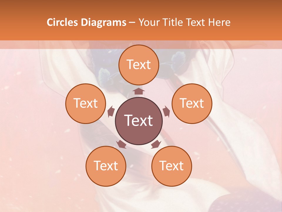 A Woman In A Kimono Holding A Sword PowerPoint Template