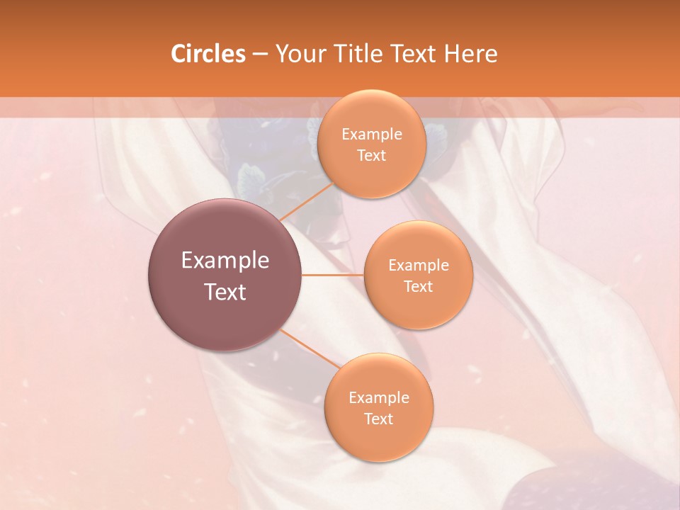 A Woman In A Kimono Holding A Sword PowerPoint Template