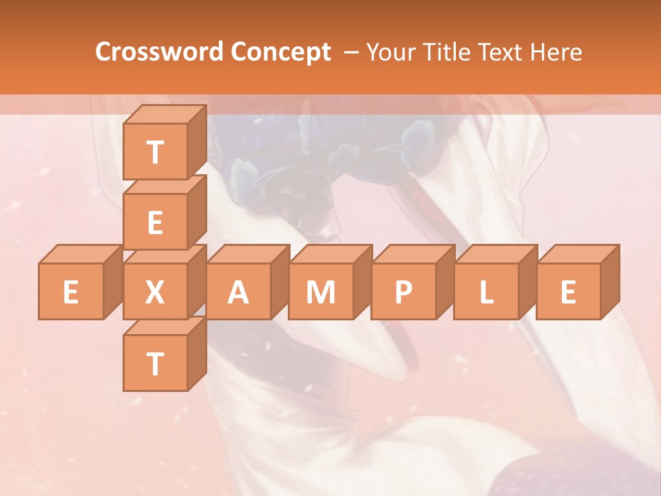 A Woman In A Kimono Holding A Sword PowerPoint Template