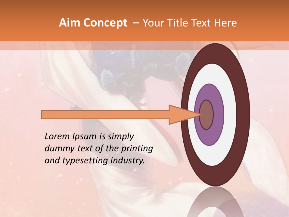 A Woman In A Kimono Holding A Sword PowerPoint Template