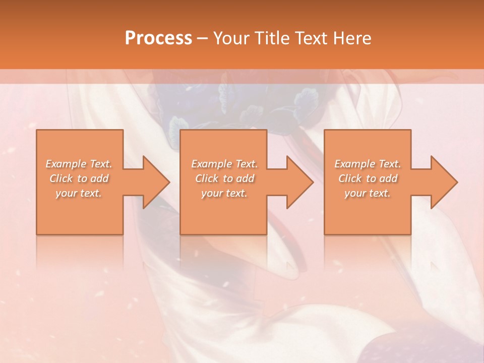 A Woman In A Kimono Holding A Sword PowerPoint Template