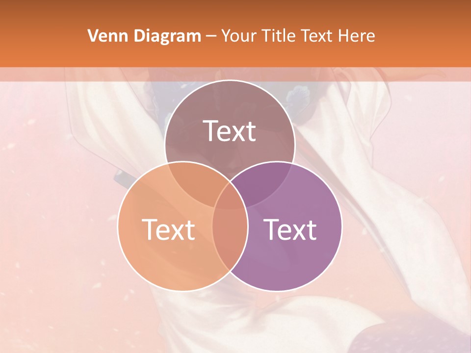 A Woman In A Kimono Holding A Sword PowerPoint Template