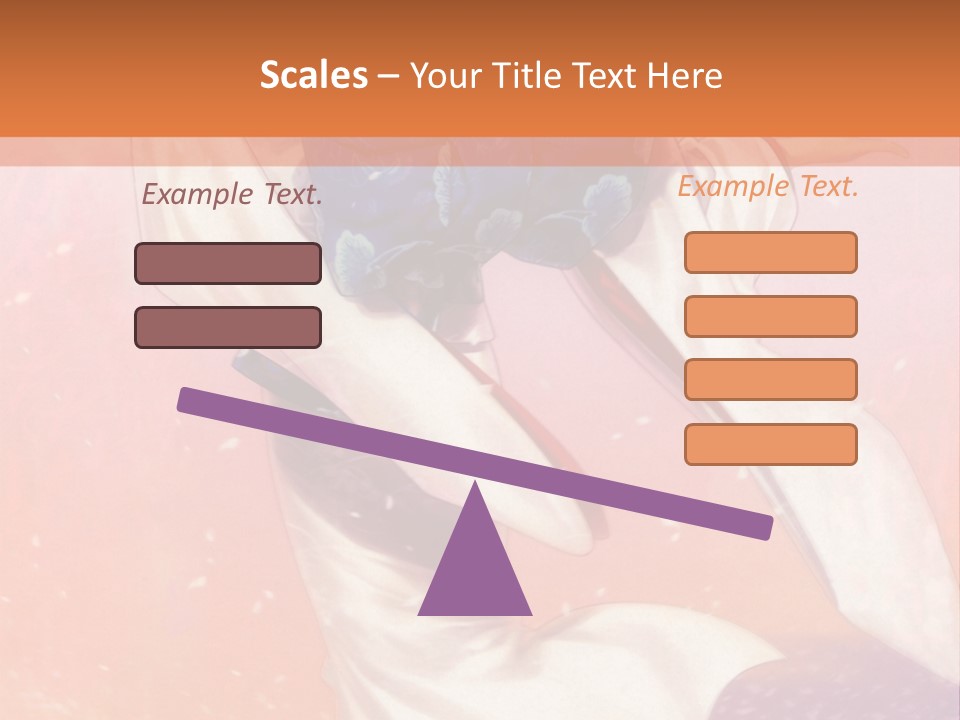 A Woman In A Kimono Holding A Sword PowerPoint Template