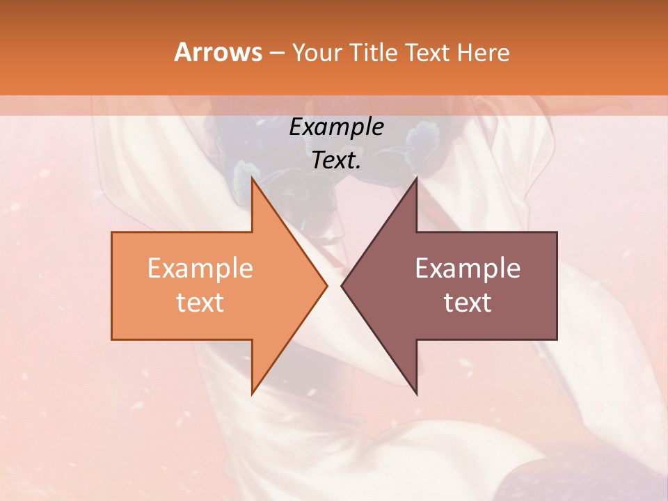 A Woman In A Kimono Holding A Sword PowerPoint Template