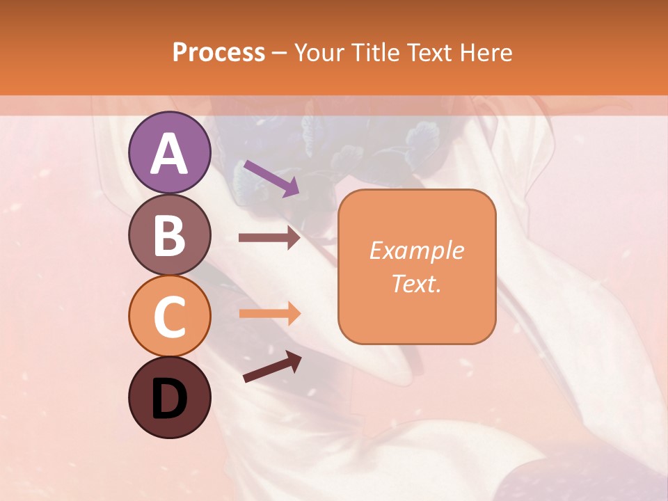 A Woman In A Kimono Holding A Sword PowerPoint Template