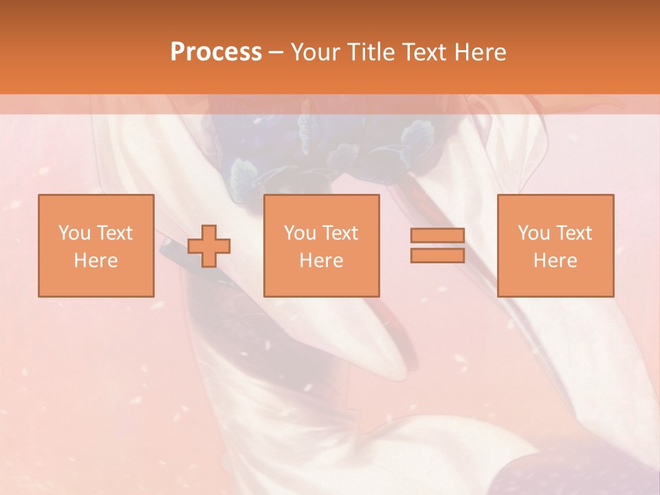A Woman In A Kimono Holding A Sword PowerPoint Template