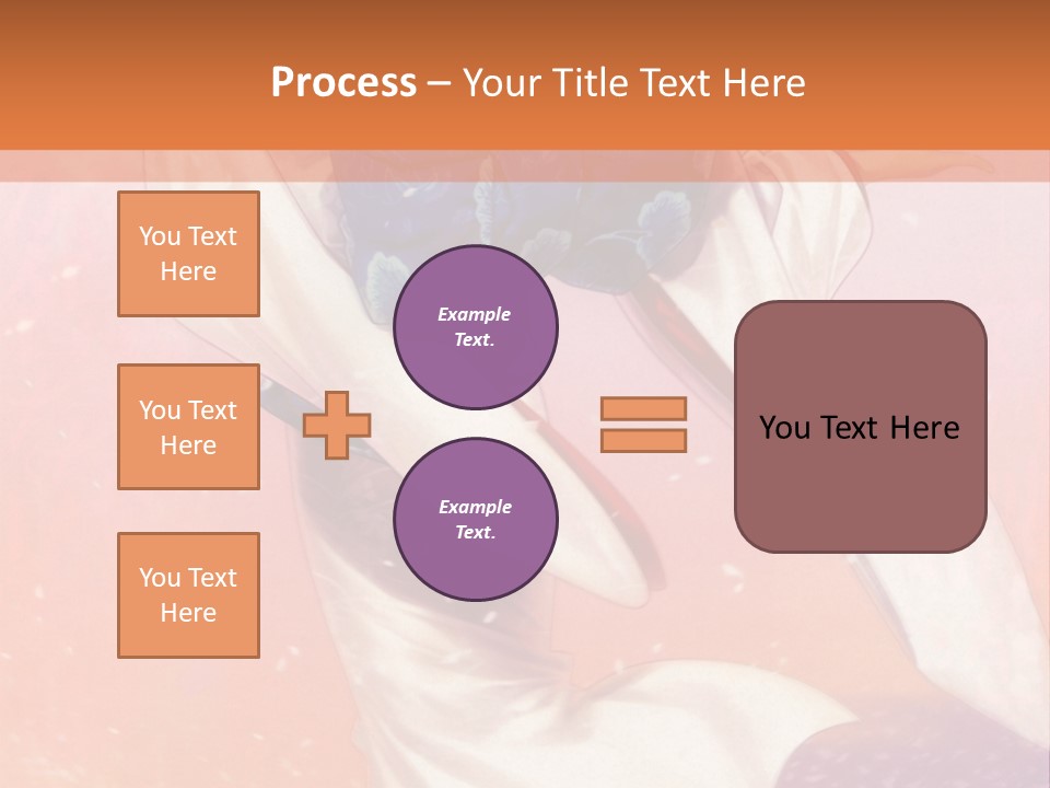 A Woman In A Kimono Holding A Sword PowerPoint Template