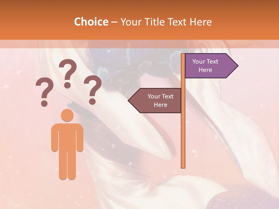 A Woman In A Kimono Holding A Sword PowerPoint Template