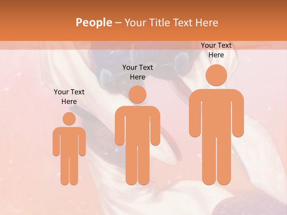 A Woman In A Kimono Holding A Sword PowerPoint Template