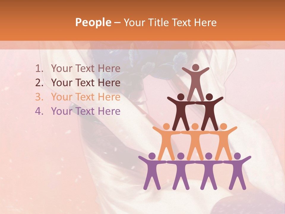 A Woman In A Kimono Holding A Sword PowerPoint Template