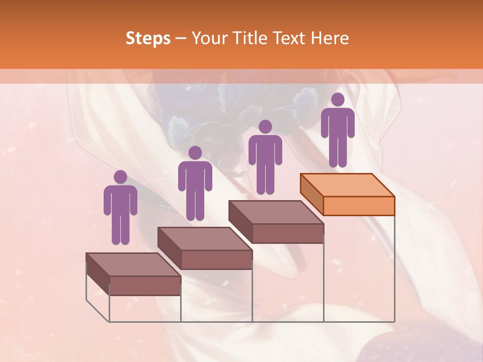 A Woman In A Kimono Holding A Sword PowerPoint Template