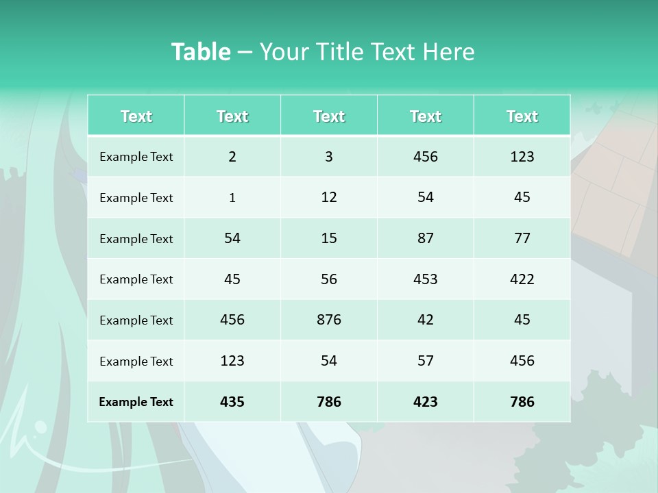 A Girl With Green Hair Is Holding A Cell Phone PowerPoint Template
