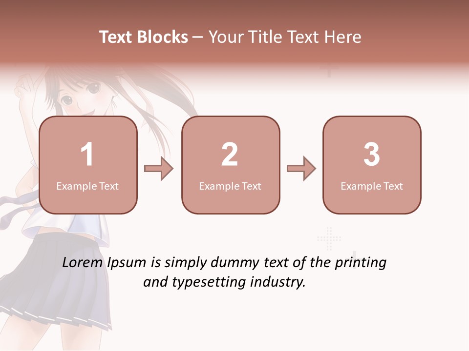 A Girl With Long Hair Is Standing In Front Of A White Background PowerPoint Template