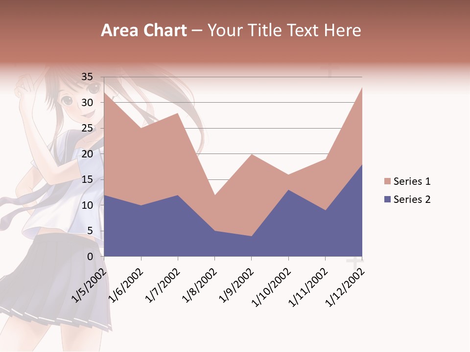 A Girl With Long Hair Is Standing In Front Of A White Background PowerPoint Template