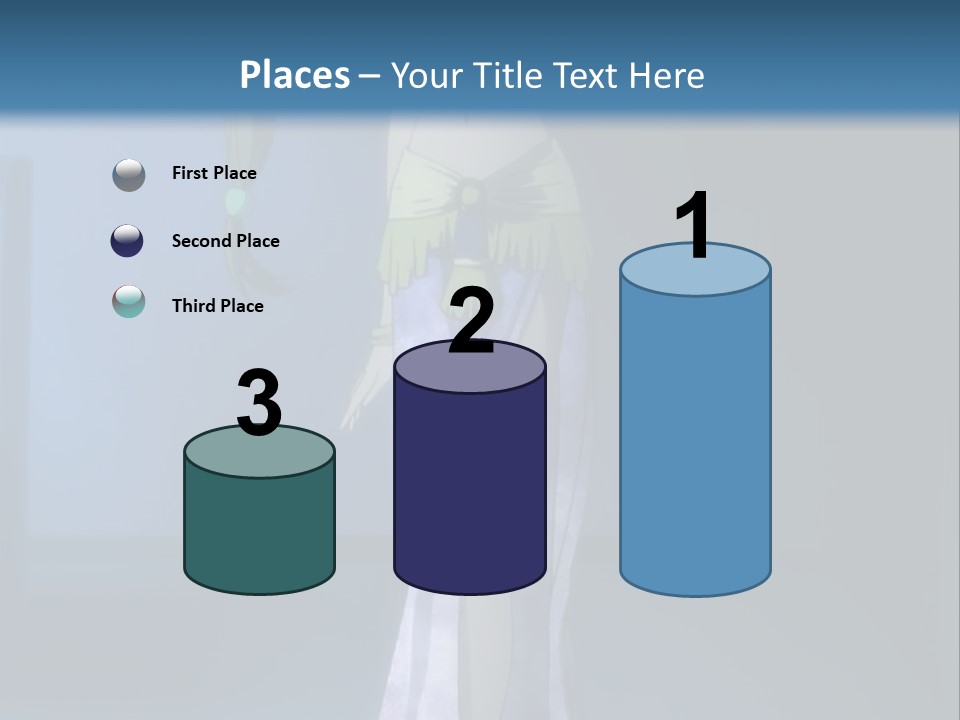 A Woman In A Long Dress With A Sword In Her Hand PowerPoint Template