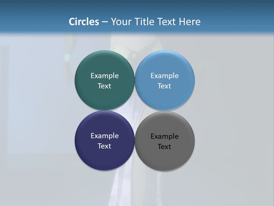 A Woman In A Long Dress With A Sword In Her Hand PowerPoint Template