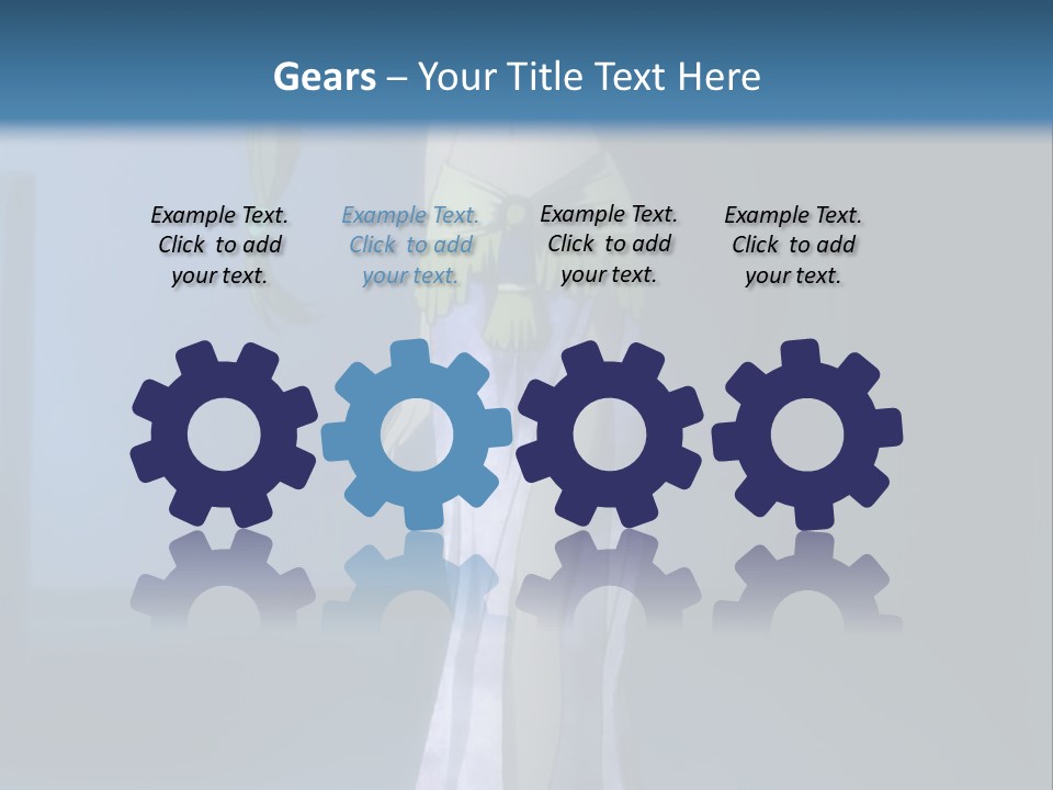 A Woman In A Long Dress With A Sword In Her Hand PowerPoint Template