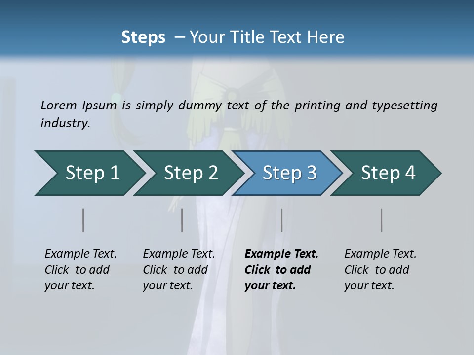 A Woman In A Long Dress With A Sword In Her Hand PowerPoint Template