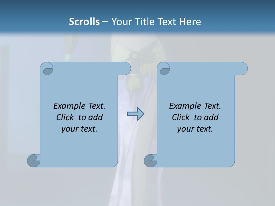 A Woman In A Long Dress With A Sword In Her Hand PowerPoint Template