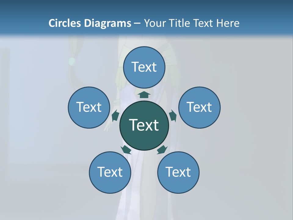 A Woman In A Long Dress With A Sword In Her Hand PowerPoint Template