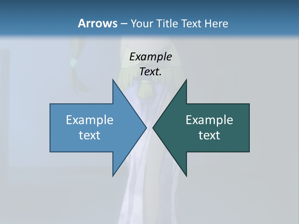 A Woman In A Long Dress With A Sword In Her Hand PowerPoint Template