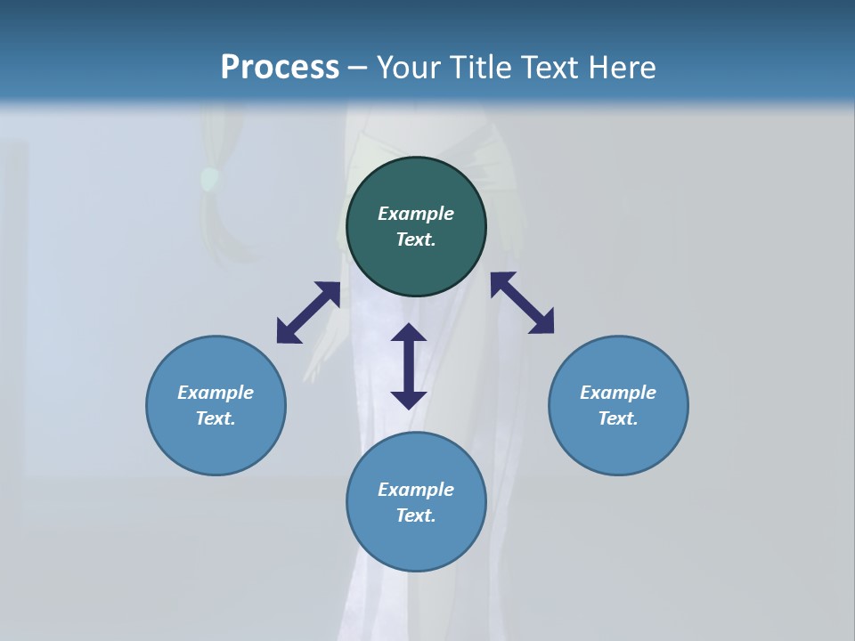 A Woman In A Long Dress With A Sword In Her Hand PowerPoint Template