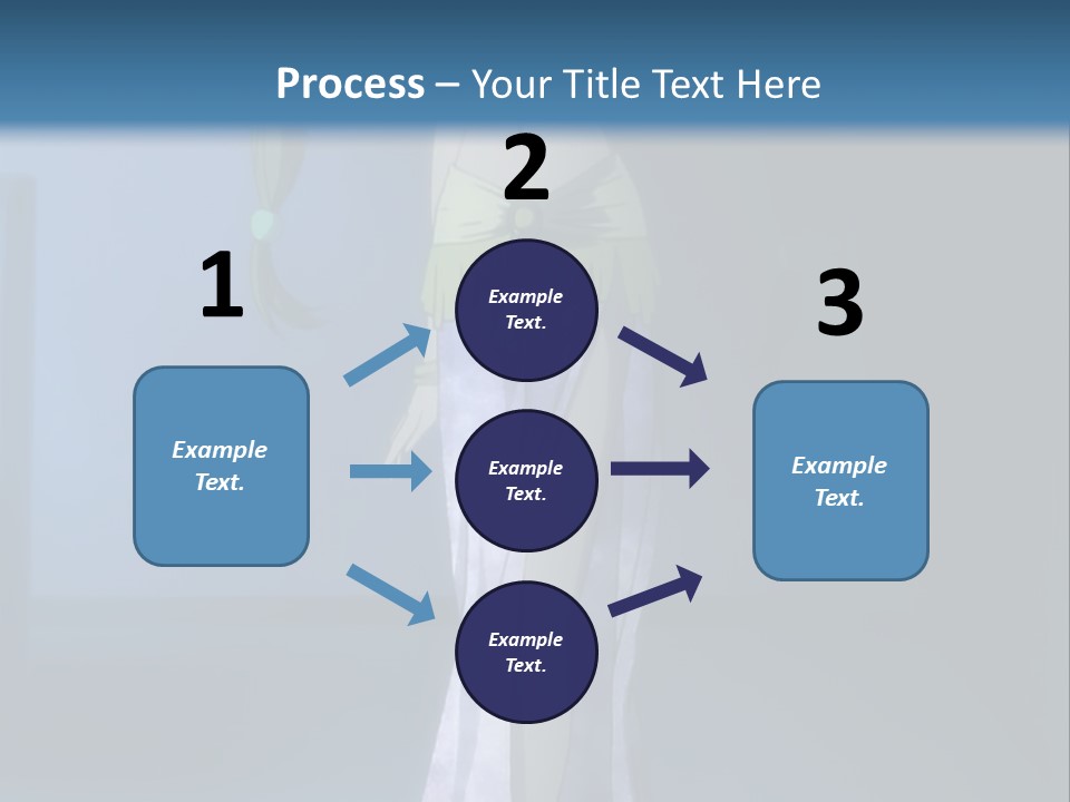 A Woman In A Long Dress With A Sword In Her Hand PowerPoint Template