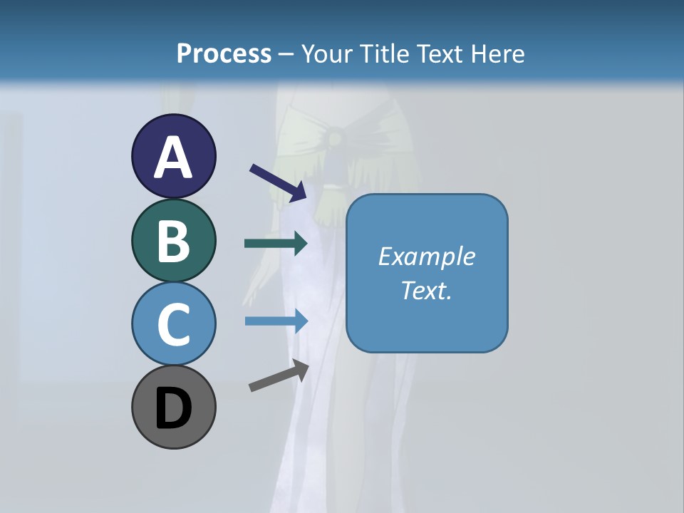 A Woman In A Long Dress With A Sword In Her Hand PowerPoint Template