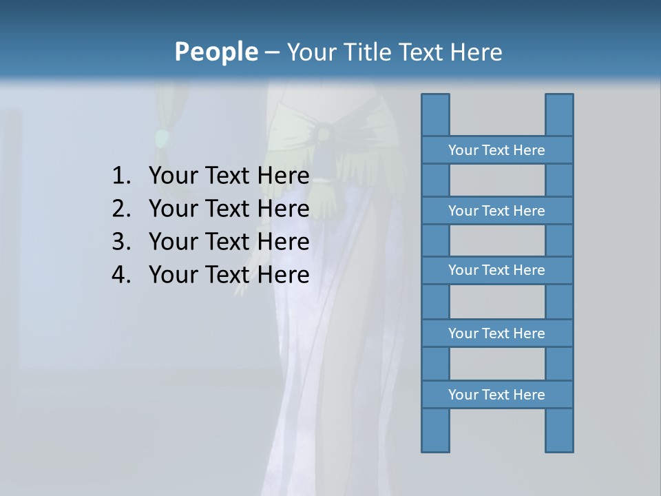 A Woman In A Long Dress With A Sword In Her Hand PowerPoint Template