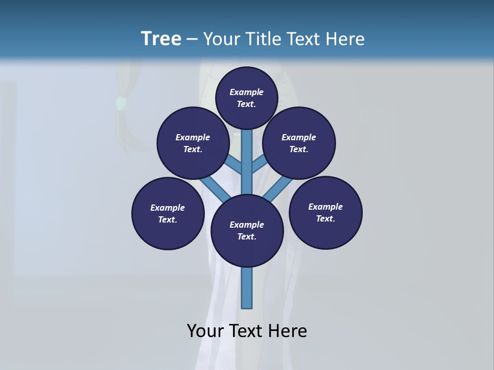 A Woman In A Long Dress With A Sword In Her Hand PowerPoint Template