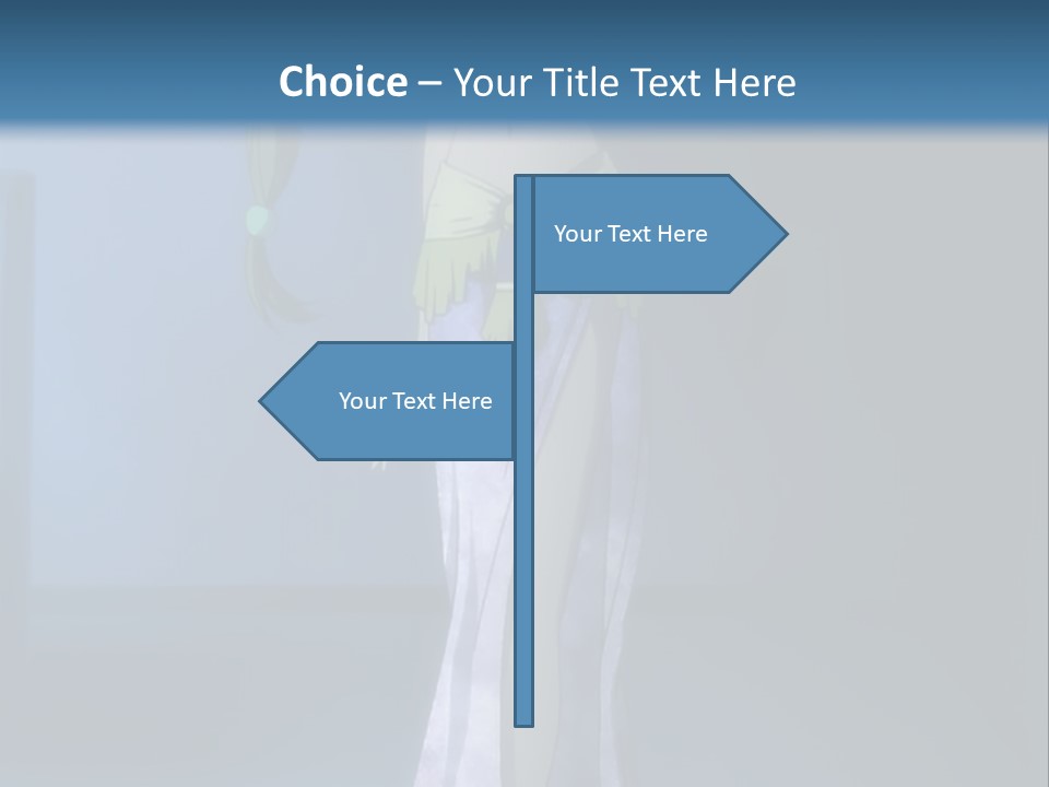 A Woman In A Long Dress With A Sword In Her Hand PowerPoint Template