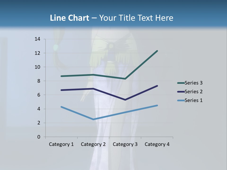 A Woman In A Long Dress With A Sword In Her Hand PowerPoint Template