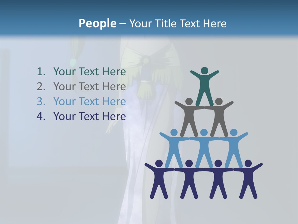 A Woman In A Long Dress With A Sword In Her Hand PowerPoint Template