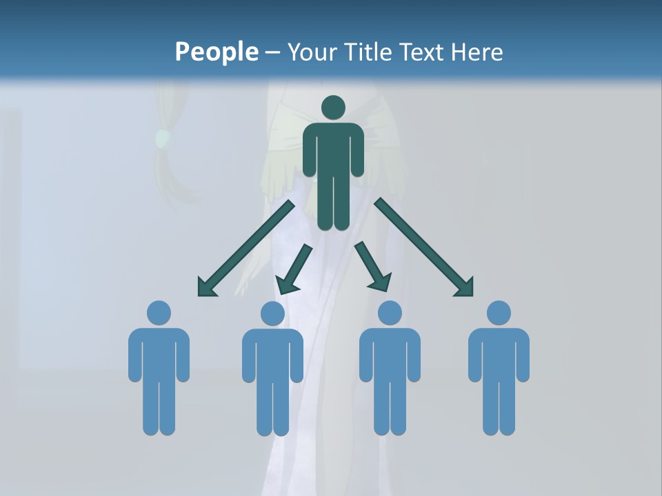 A Woman In A Long Dress With A Sword In Her Hand PowerPoint Template