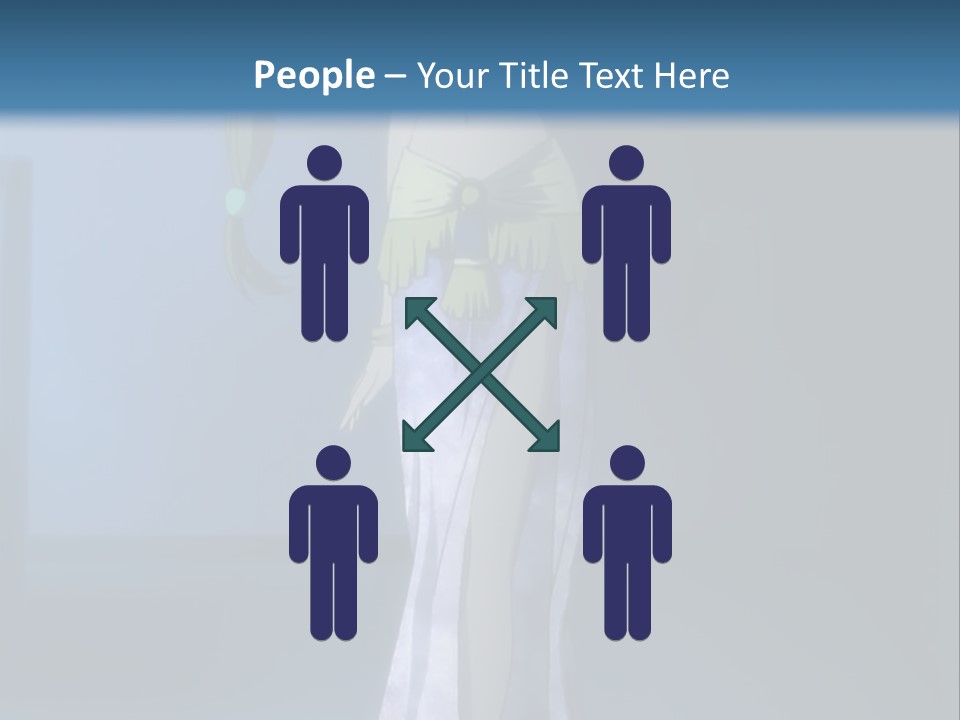A Woman In A Long Dress With A Sword In Her Hand PowerPoint Template