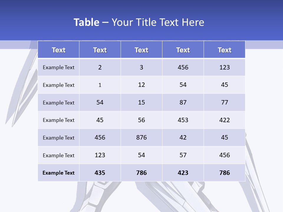 A Blue And White Robot With A Sword On It PowerPoint Template