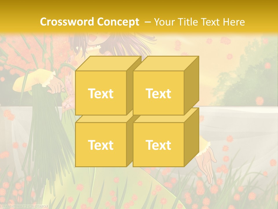 A Woman In A Green Dress Holding A Blue Teddy Bear PowerPoint Template