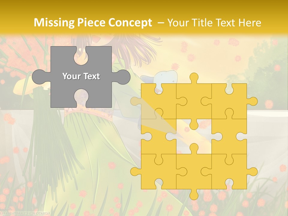 A Woman In A Green Dress Holding A Blue Teddy Bear PowerPoint Template