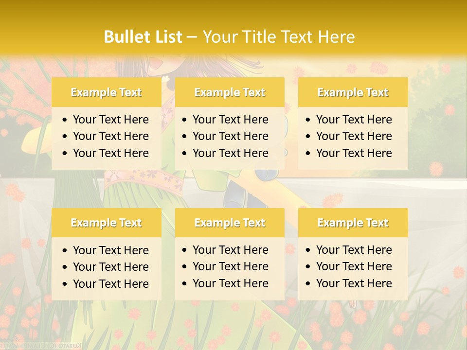 A Woman In A Green Dress Holding A Blue Teddy Bear PowerPoint Template