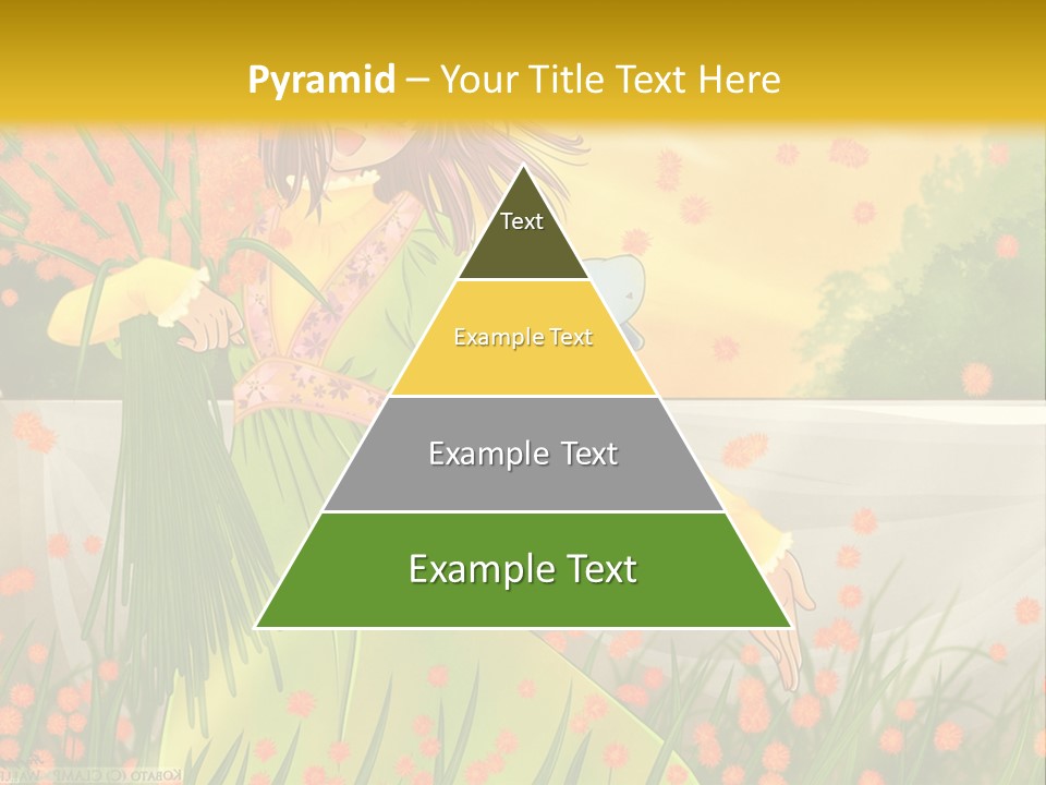 A Woman In A Green Dress Holding A Blue Teddy Bear PowerPoint Template