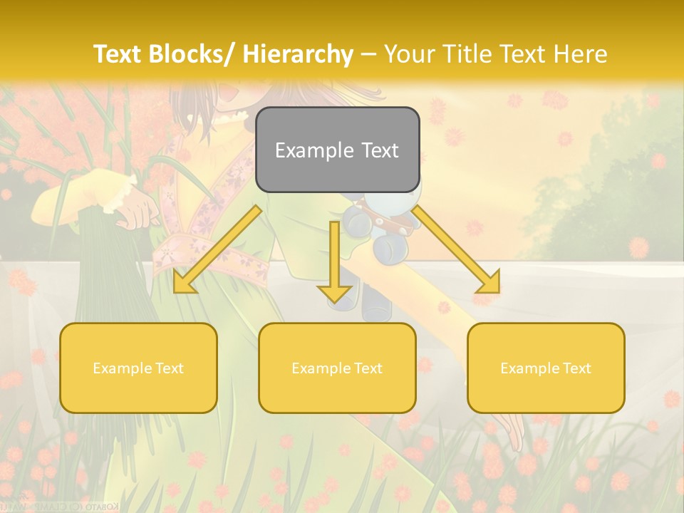 A Woman In A Green Dress Holding A Blue Teddy Bear PowerPoint Template