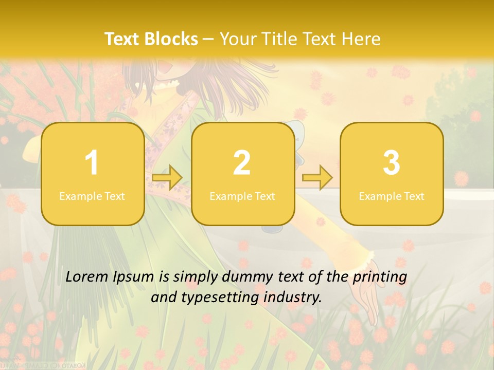 A Woman In A Green Dress Holding A Blue Teddy Bear PowerPoint Template