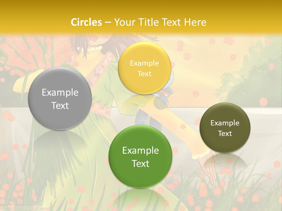 A Woman In A Green Dress Holding A Blue Teddy Bear PowerPoint Template