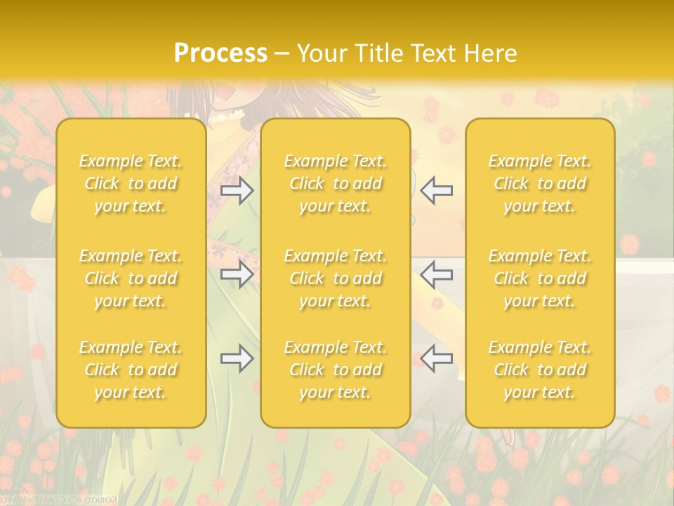 A Woman In A Green Dress Holding A Blue Teddy Bear PowerPoint Template