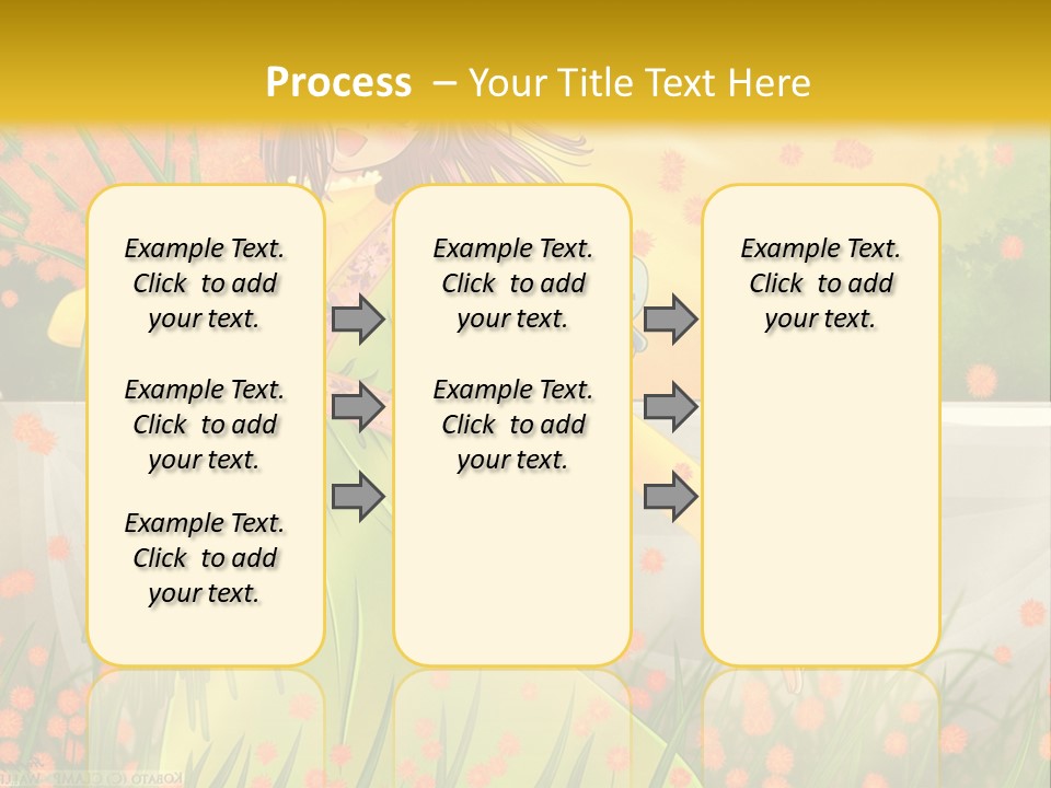 A Woman In A Green Dress Holding A Blue Teddy Bear PowerPoint Template